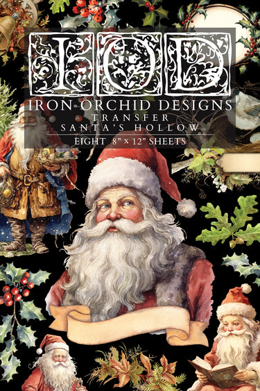 Santa's Hollow IOD Transfer 8x12 Pad™-Iron Orchid Designs